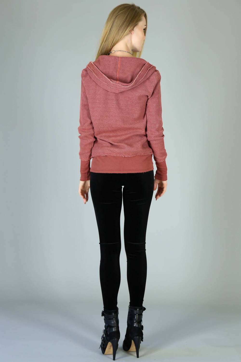 Tough Luv - 90's Seattle Thermal Tunic Hoodie - Rack Hunt -