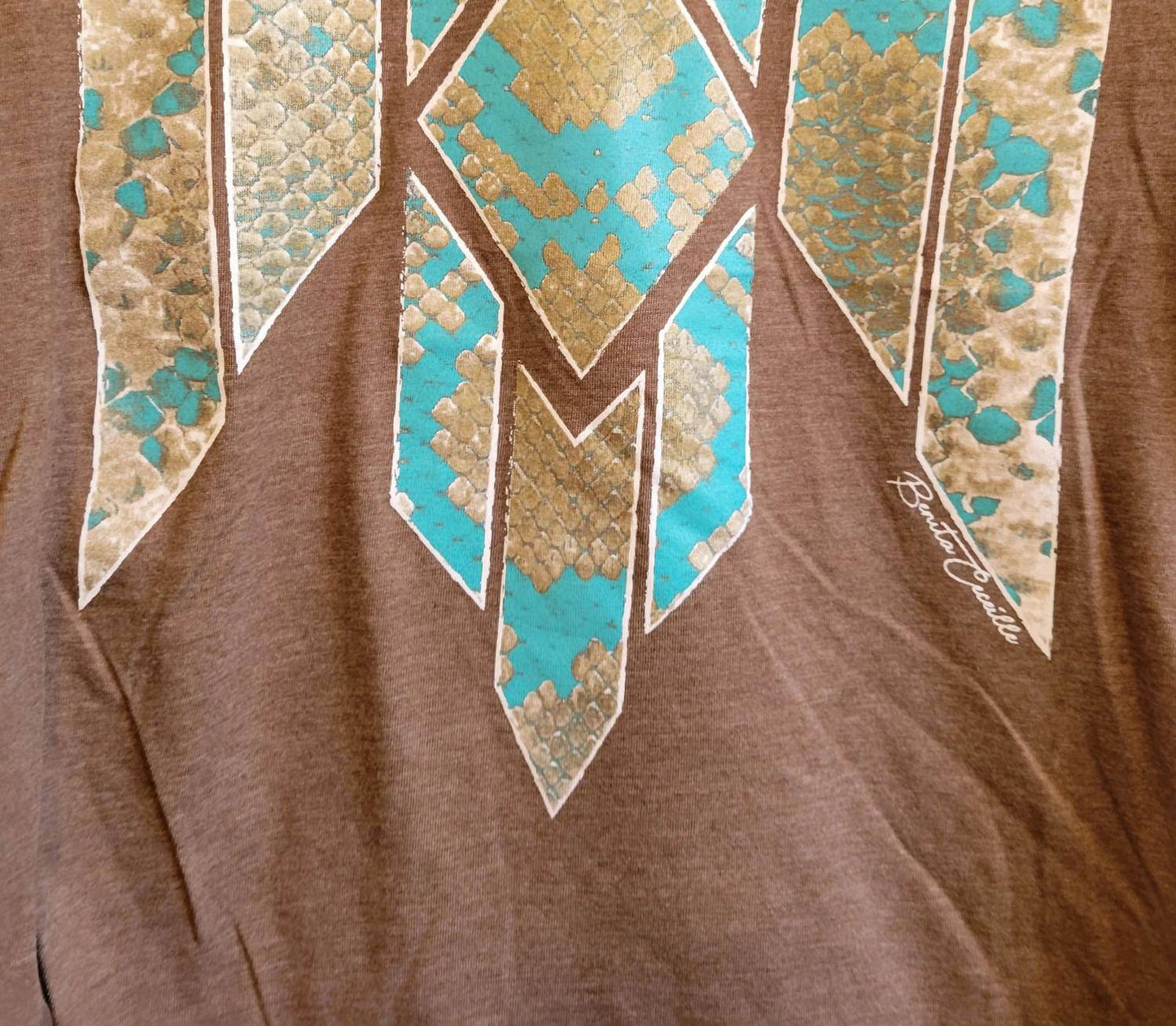 Benita Cecille - Women's Snakeskin Thunderbird Tee - Rack Hunt -