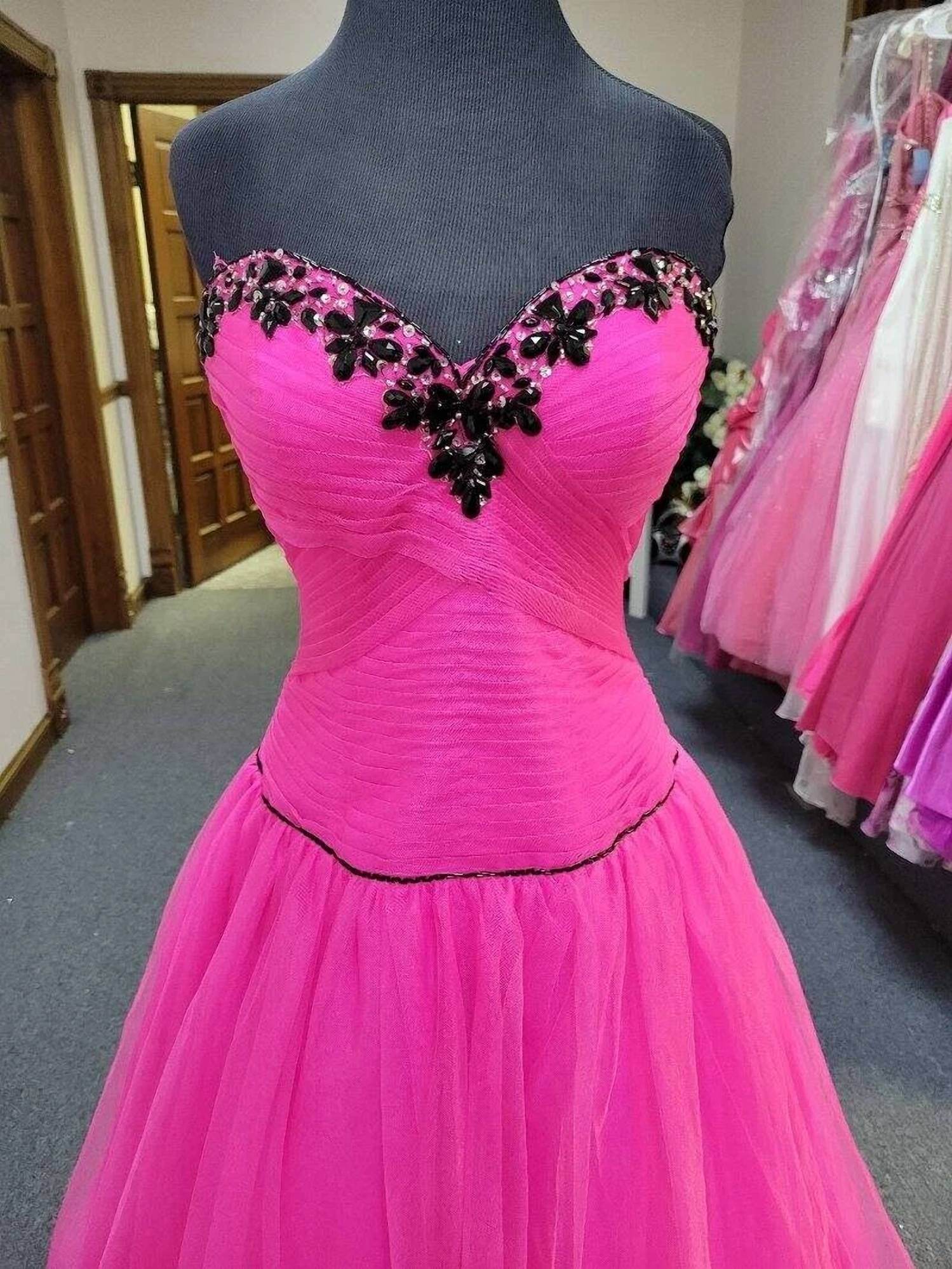 Precious Formals - Strapless Corset Lace-up Back Ballgown - Rack Hunt -