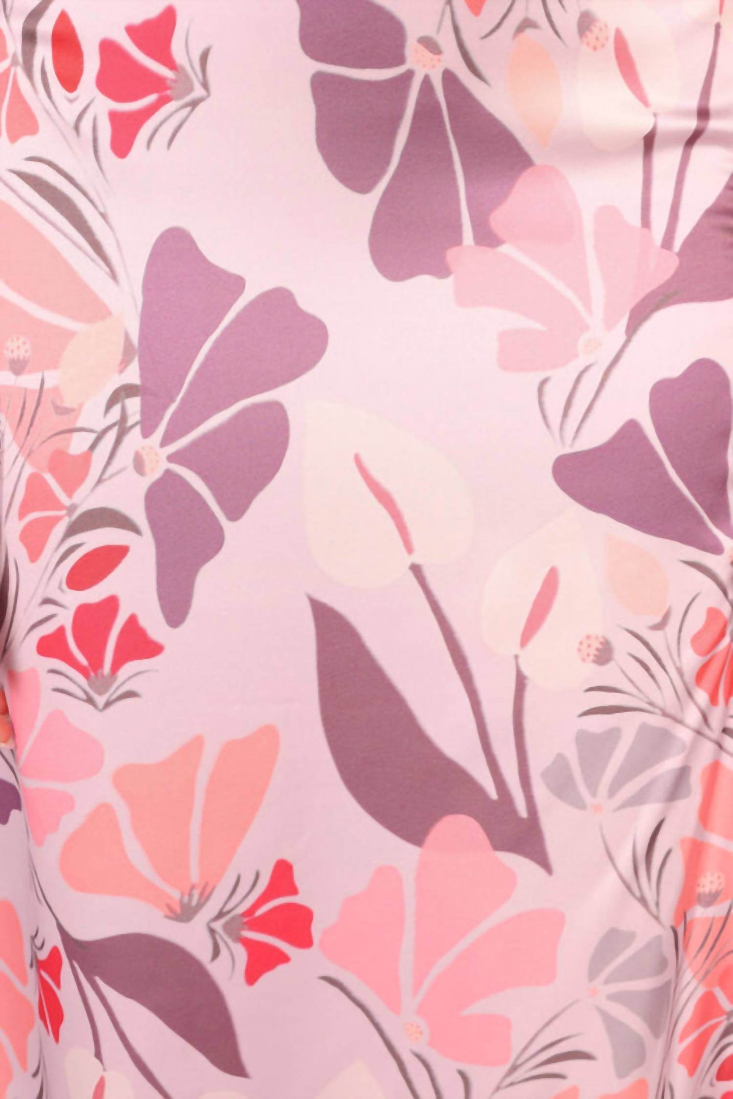 Petal & Pup - Amelia Halterneck Floral Sleeveless Satin Maxi Dress - Rack Hunt -