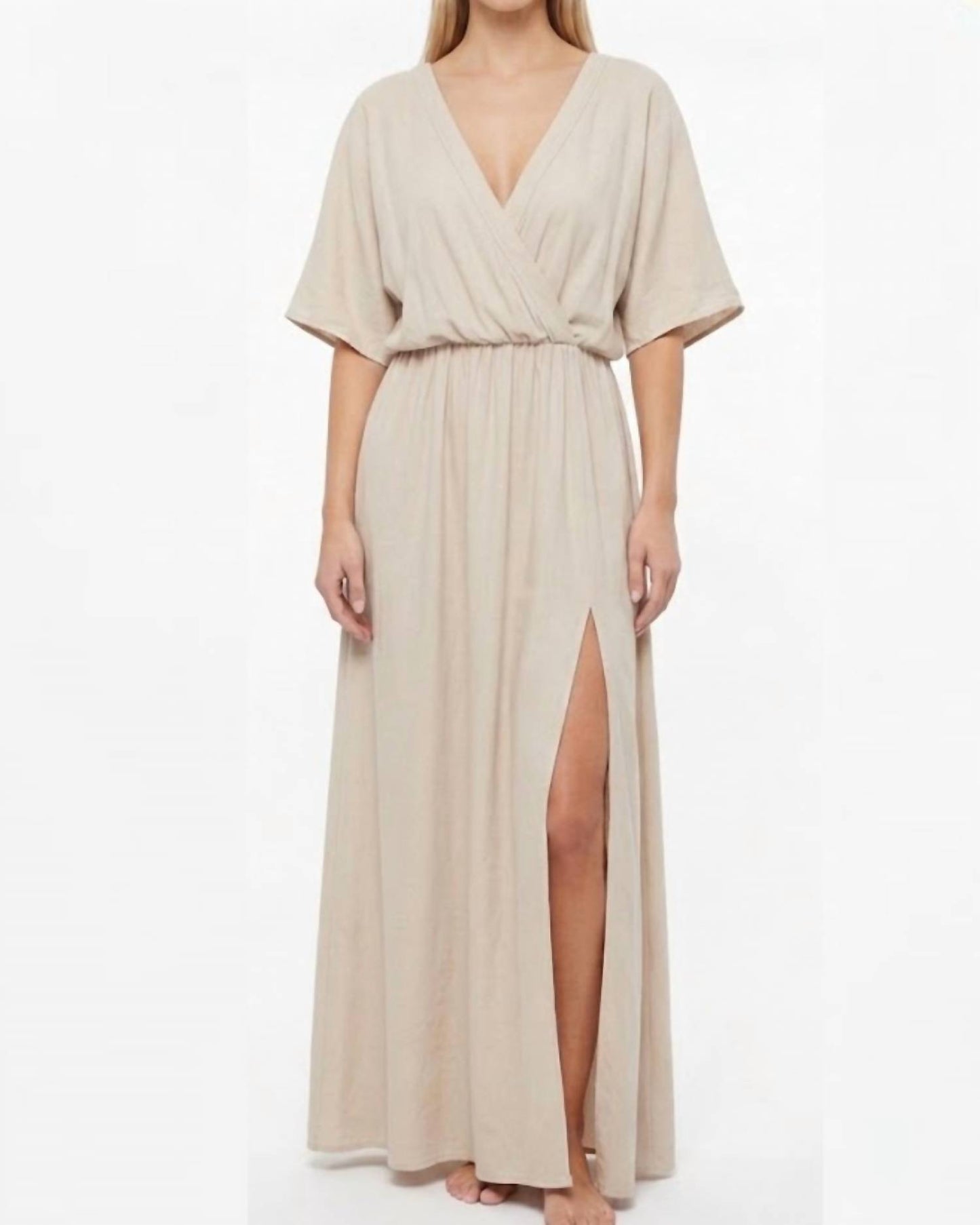 Italian Wrap Maxi Summer Dress