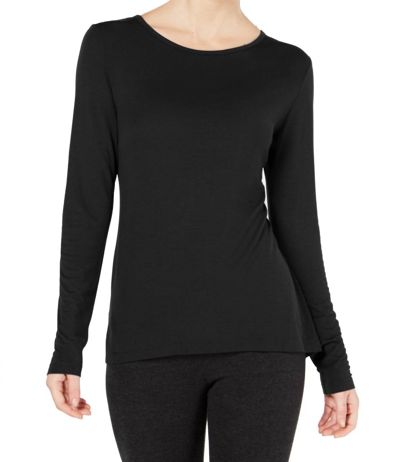 Long Sleeve Keyhole Back Top