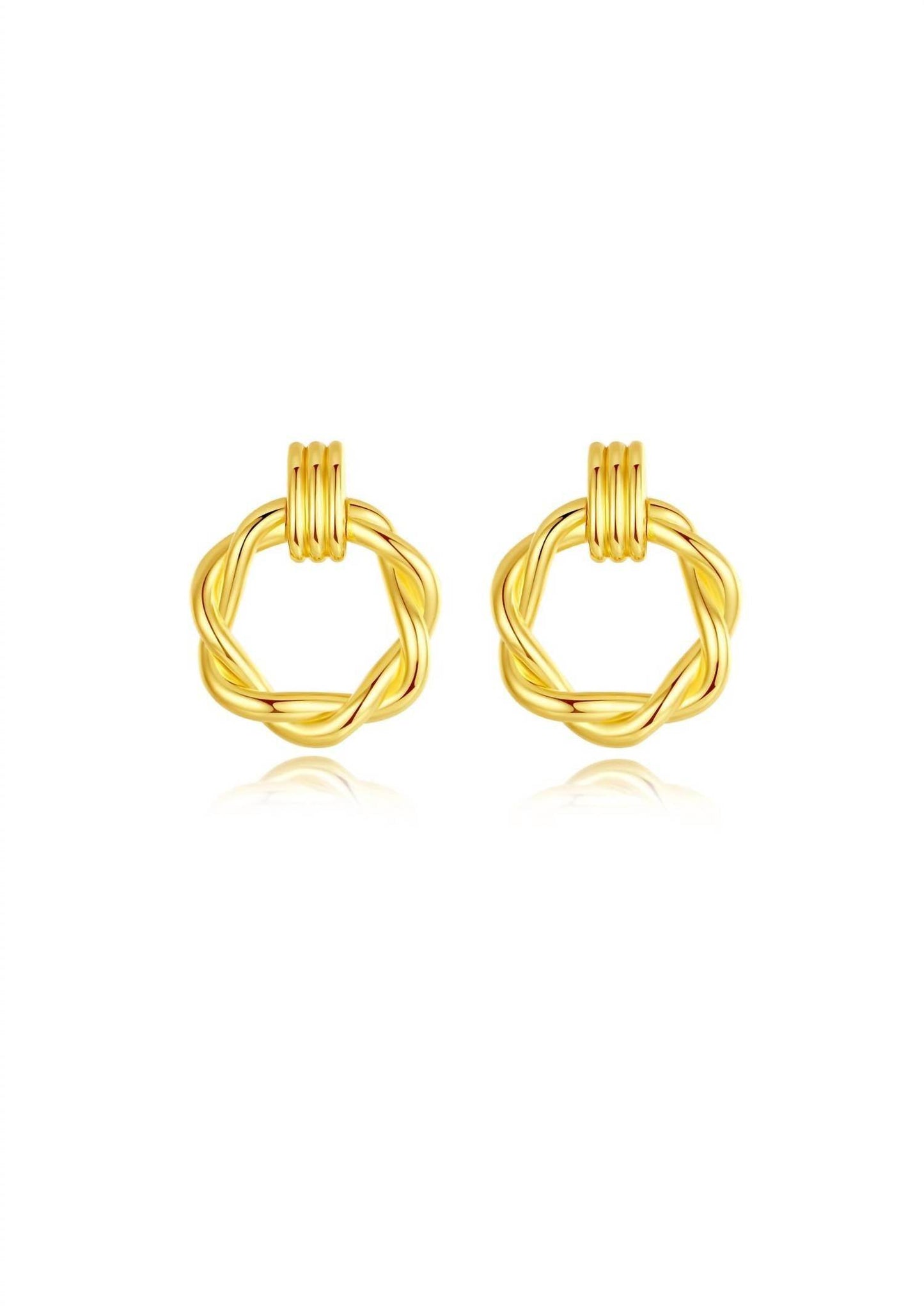 Classicharms - Women's Twisted Hoop Earrings - Rack Hunt -
