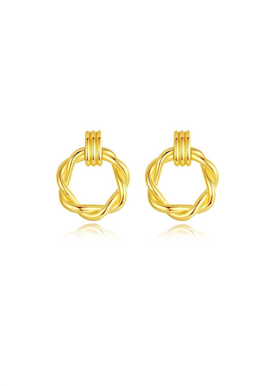 Classicharms - Women's Twisted Hoop Earrings - Rack Hunt -