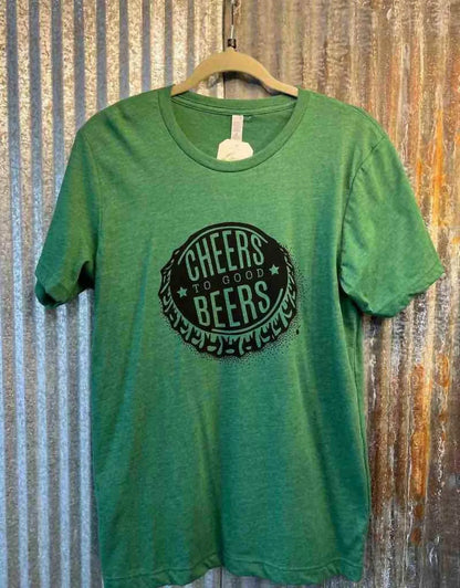 The Minted Olive - Men's Cheers To Good Beers Tee - Rack Hunt