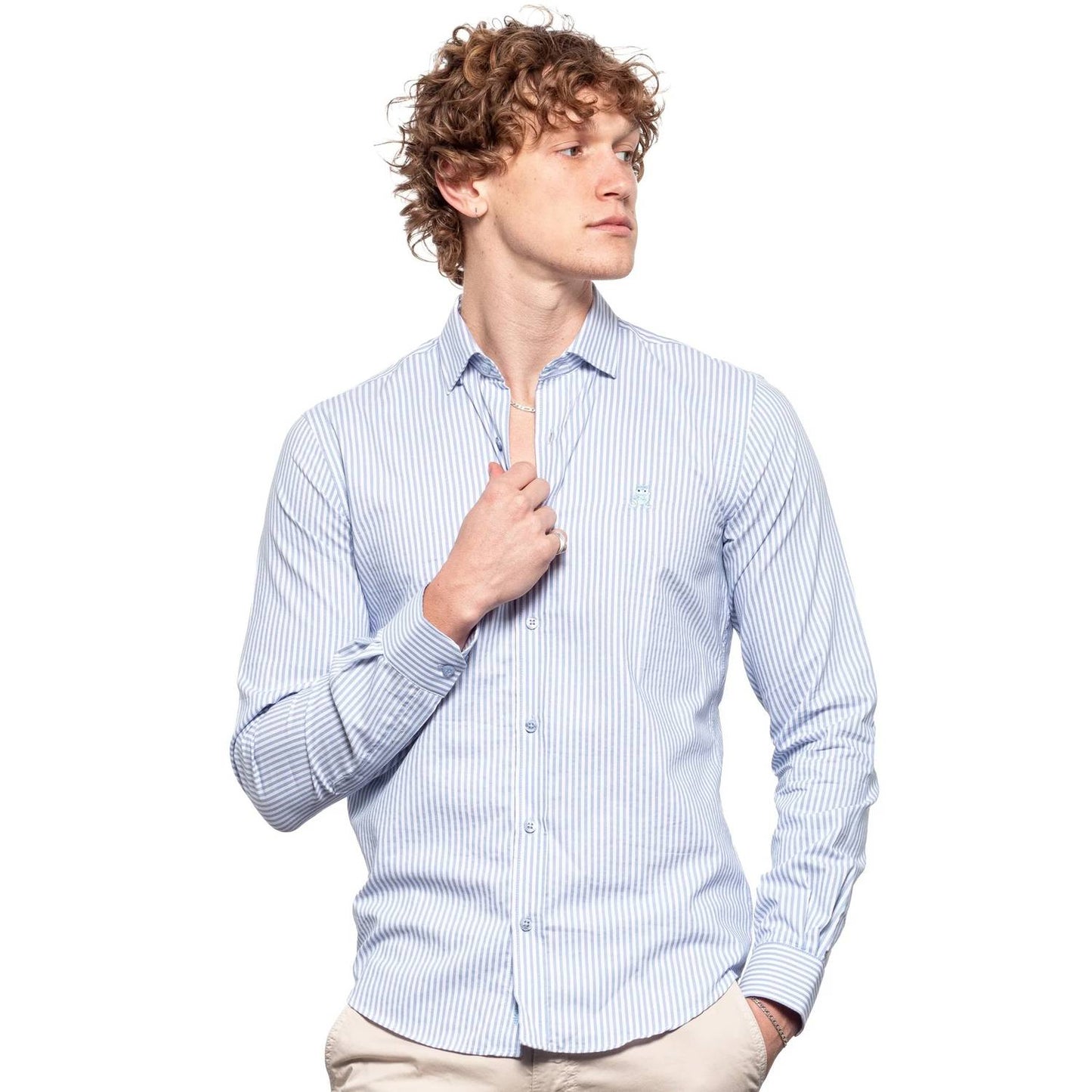 Frog Striped Button Down Shirt