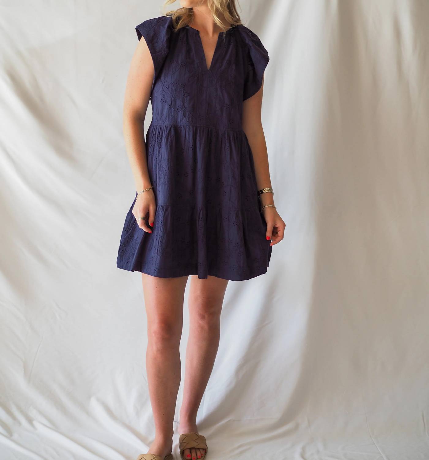 Embroidered Eyelet Everyday Dress