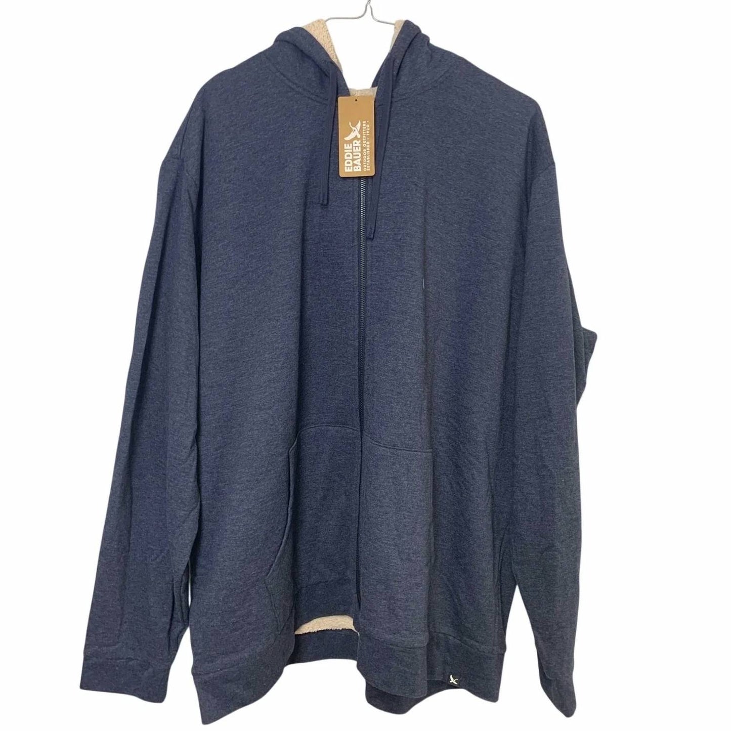 Men's Everyday High Pile Fleece Full Zip Hoodie - Big And Tall