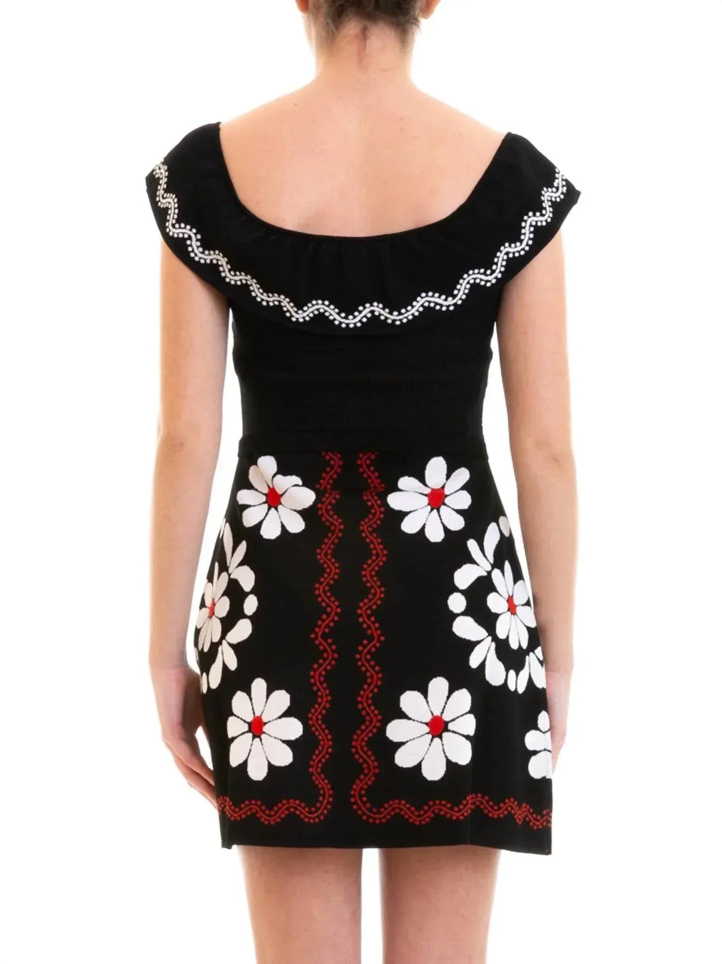 RED VALENTINO - Jacquard-knit Mini Dress - Rack Hunt