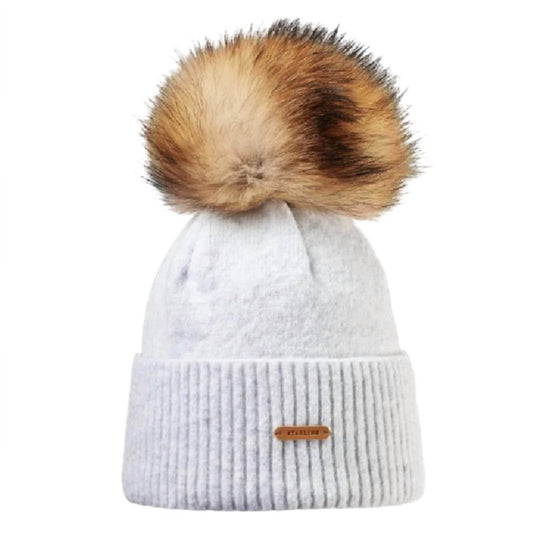 Starling Hats - Women's Tristano Faux Fur Pom Beanie Hat - Rack Hunt -