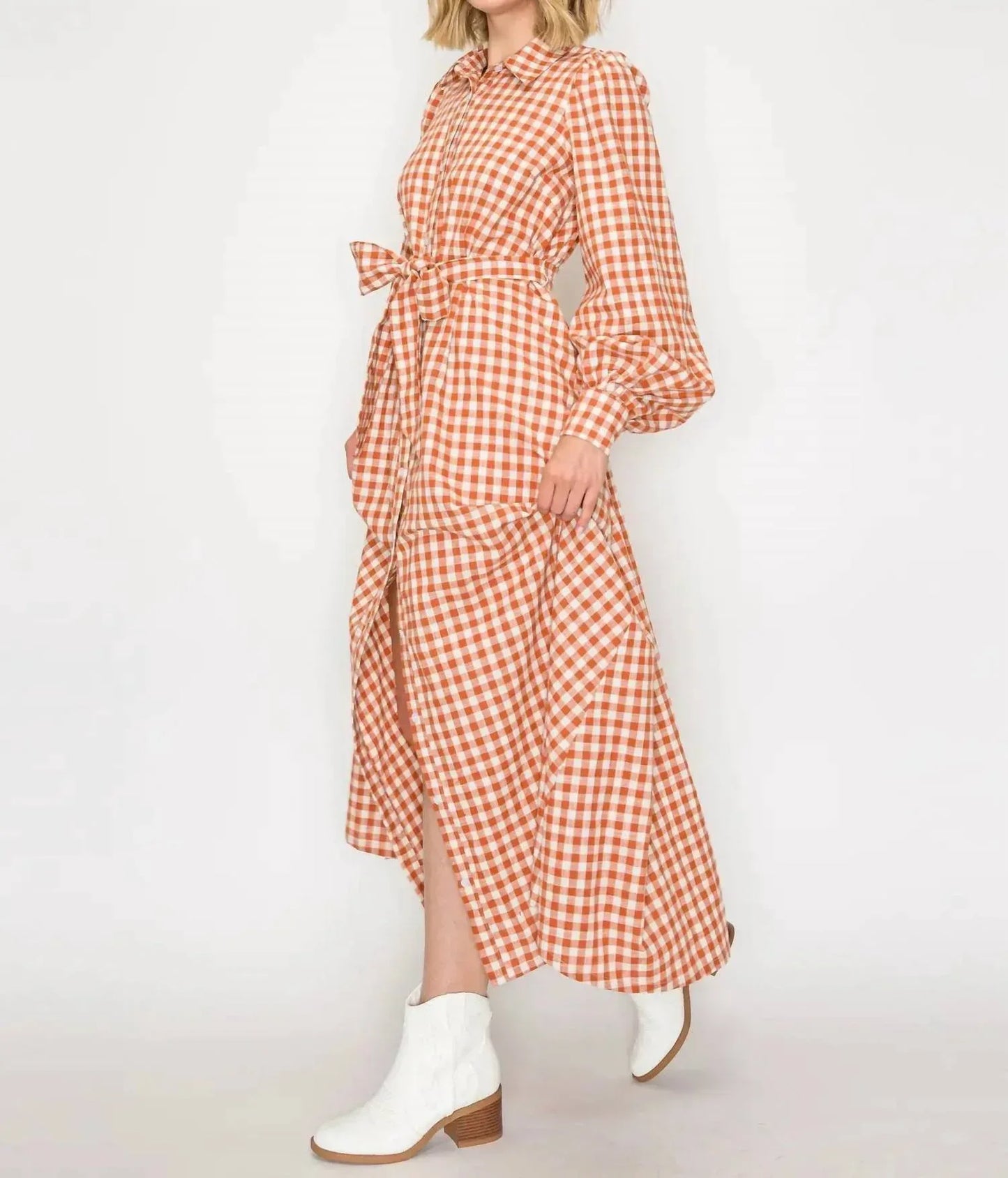 Love Wednesday - Gingham Daydream Maxi Dress - Rack Hunt