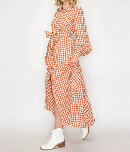 Love Wednesday - Gingham Daydream Maxi Dress - Rack Hunt
