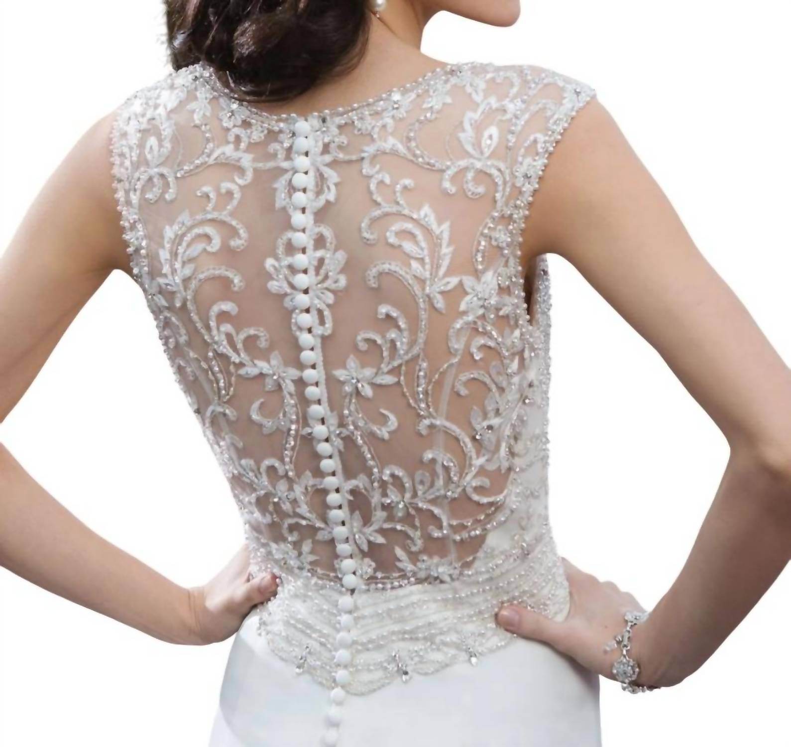 Justin Alexander - Satin Trumpet Dress - Rack Hunt -