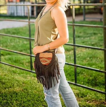 American West - Fringed Cowgirl Crossbody Bag - Rack Hunt