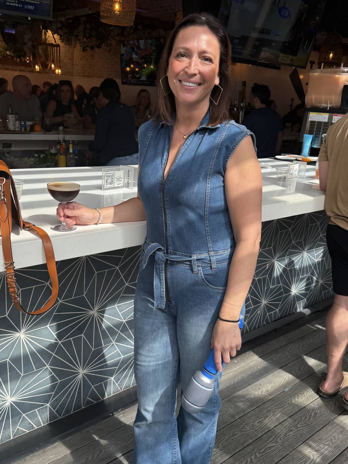 Women's Dark Denim Romper