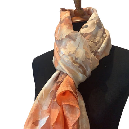 Women's Long Sheer Watercolor Lightweight Fashion Scarf Wedding Wrap