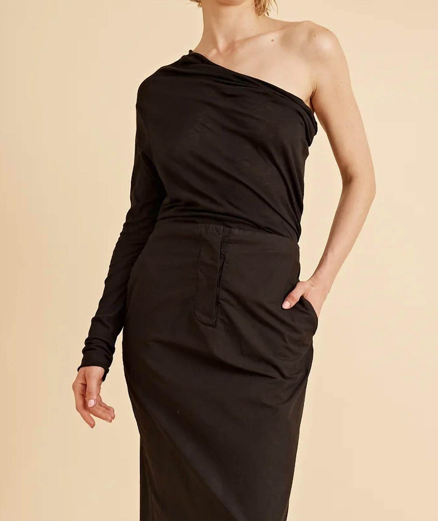 All Three - Florence One Sleeve Top In Tissue Cotton - Rack Hunt -