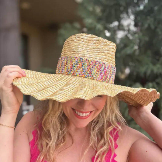 Taylor - Women's Wide Brimmed Raffia Hat - Rack Hunt -