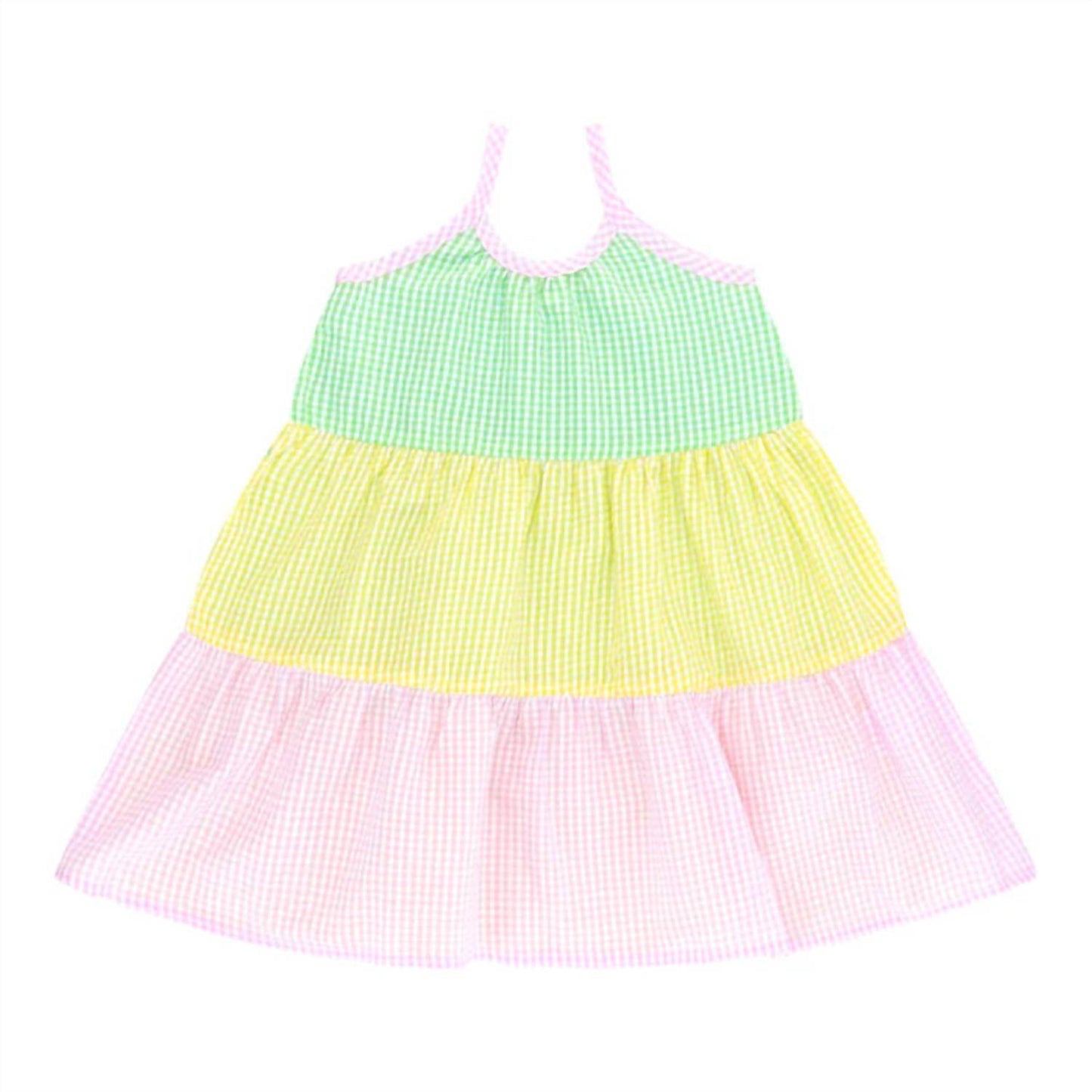 COS I SAID SO - Girl's Patchwork Vichy Paneled Dress - Rack Hunt -