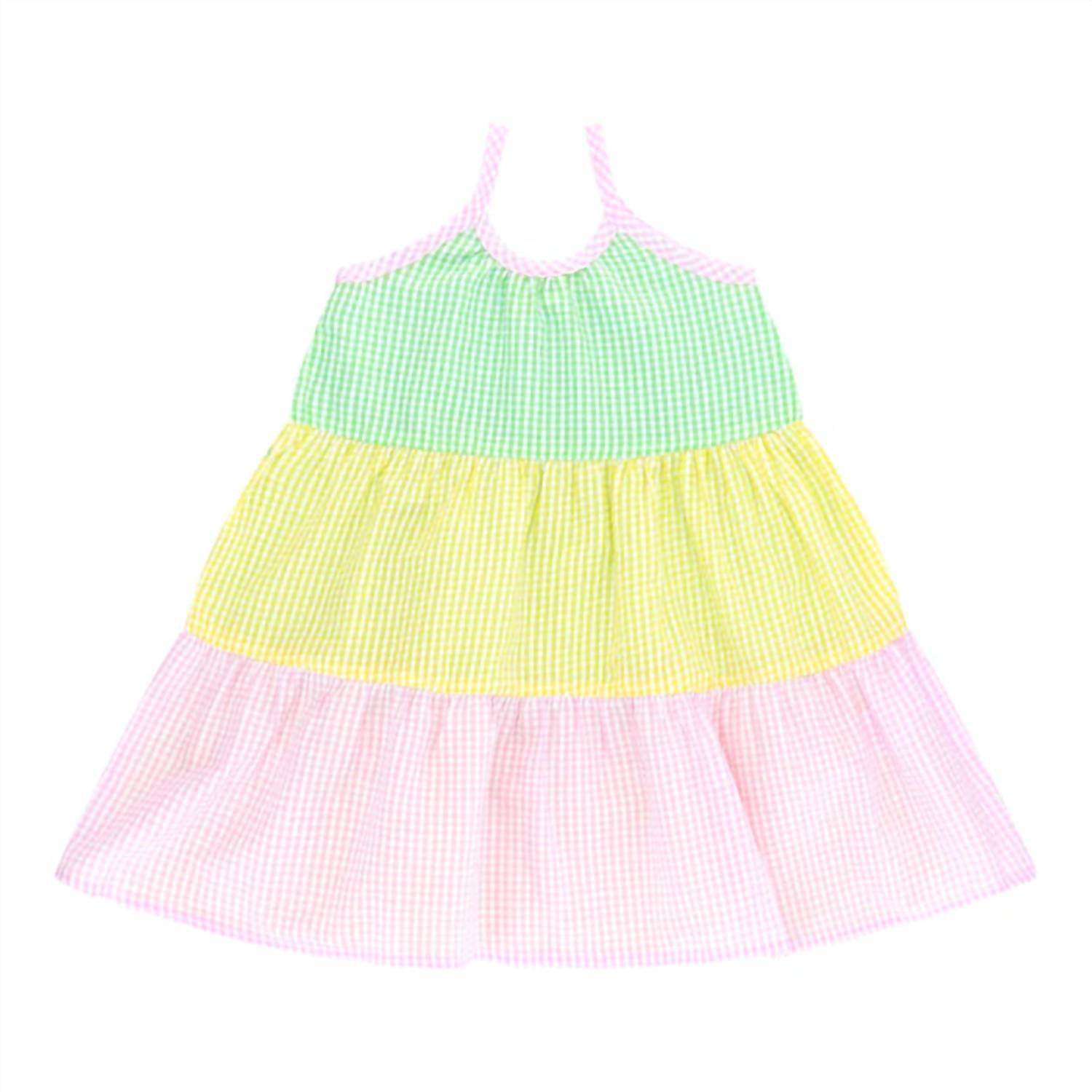 COS I SAID SO - Girl's Patchwork Vichy Paneled Dress - Rack Hunt -