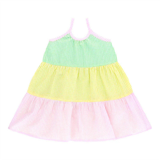 COS I SAID SO - Girl's Patchwork Vichy Paneled Dress - Rack Hunt -