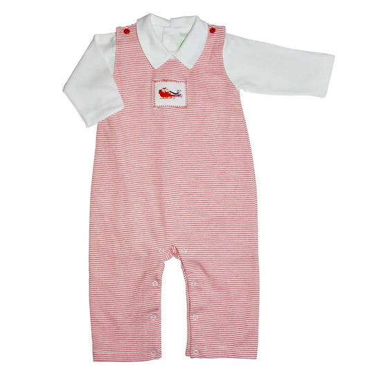 Baby Threads - Baby Boys Santa's On The Way 2-piece Romper Set - Rack Hunt