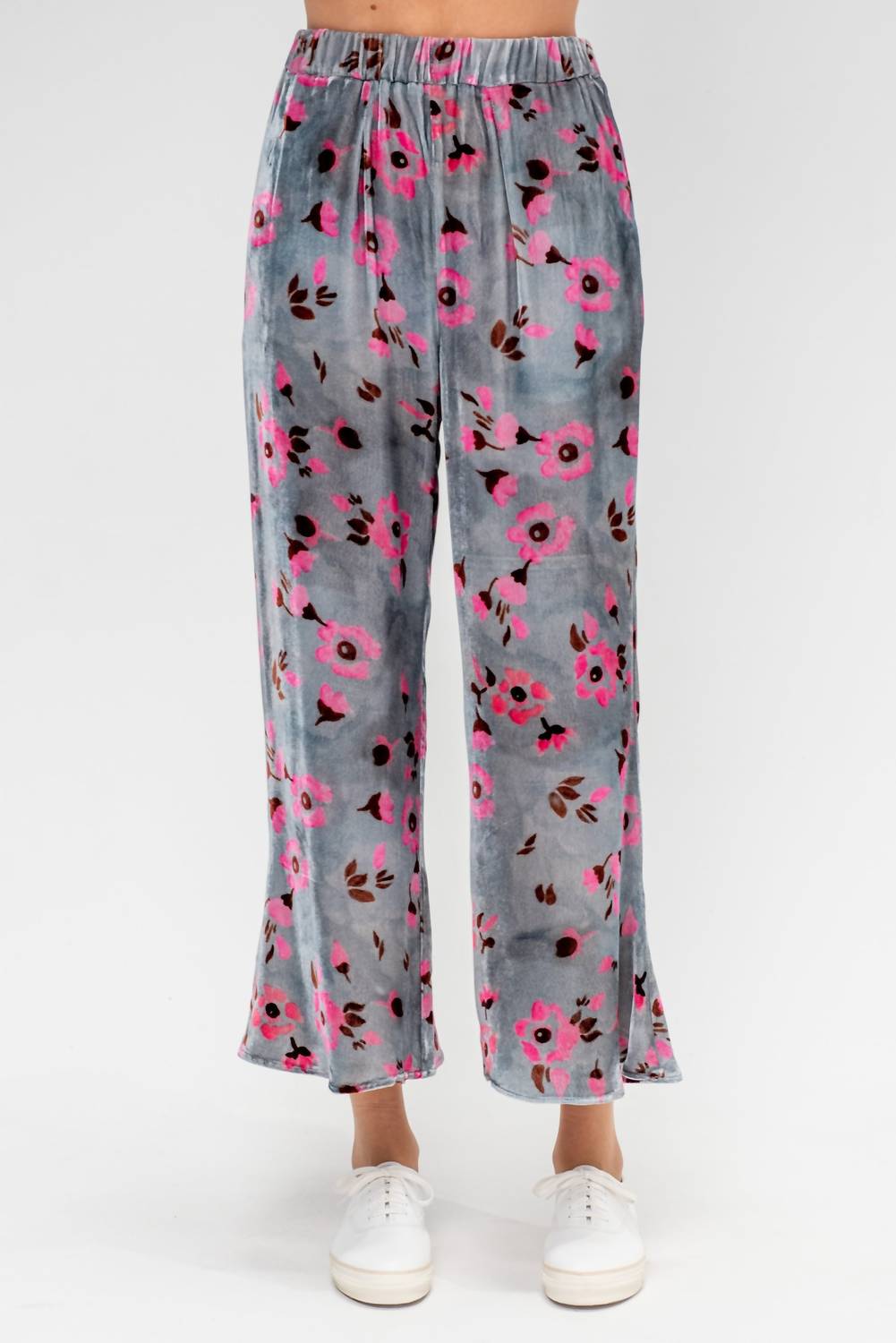 Velvet Wide Leg Pants