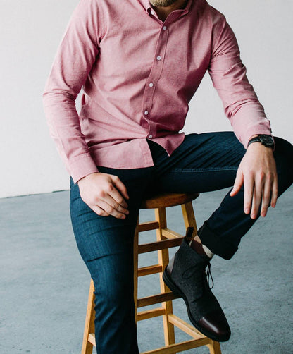 Men's Lucas Untuckable Casual Fit Dress Shirt