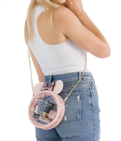 Women's Mouse Ears Clear Crossbody Bag