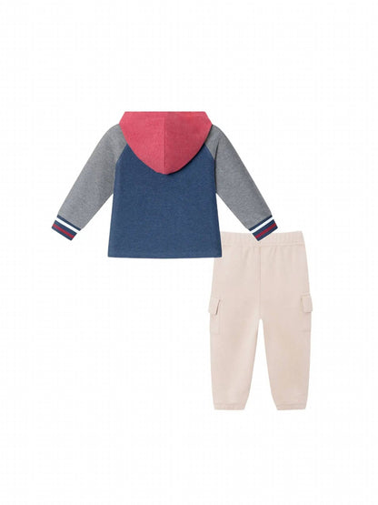 Kid's Hooded Jersey Tee And Jogger Set