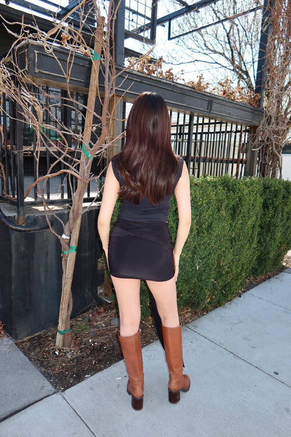 SASHA WRAP MINI SKIRT