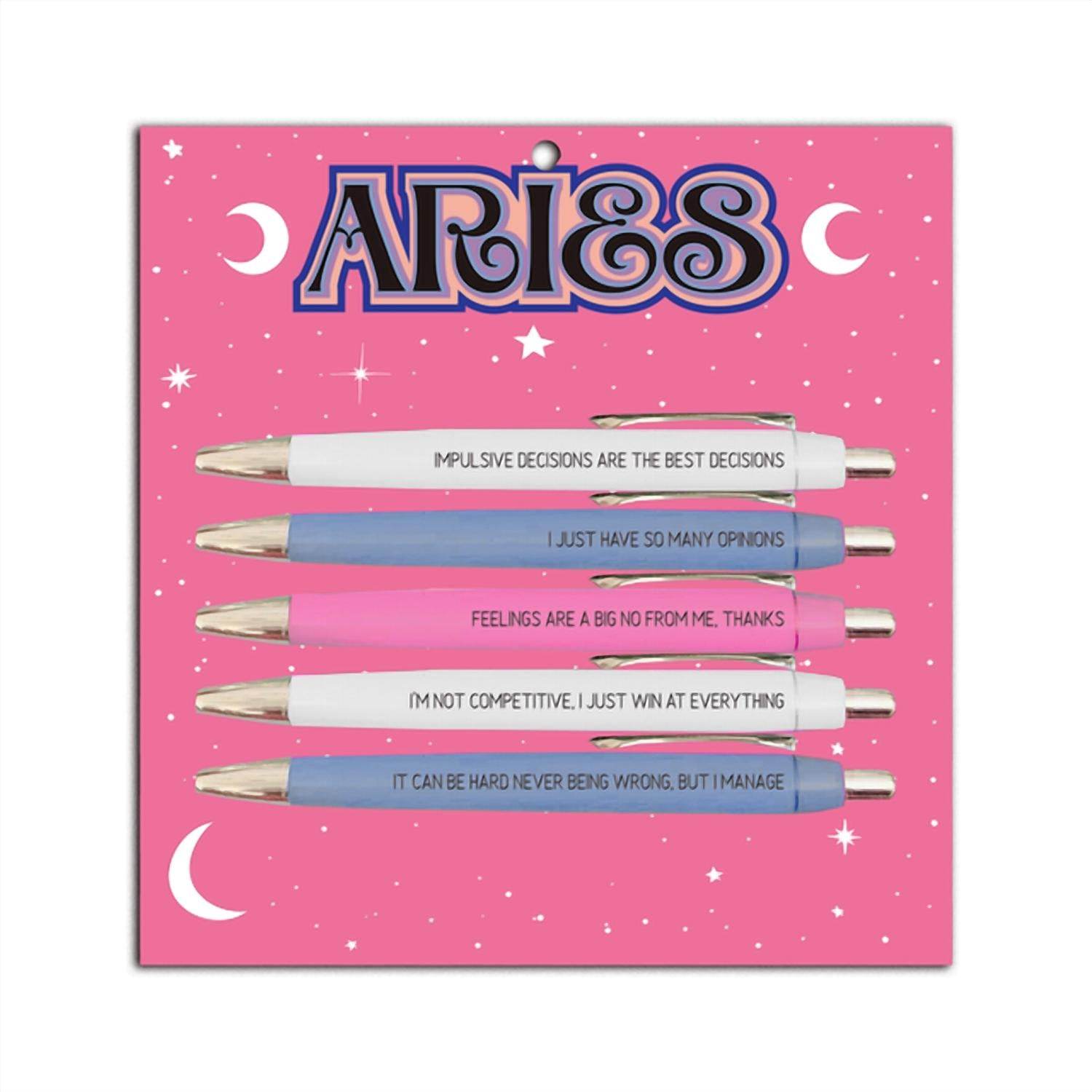 Fun Club - Aries Zodiac Pen Set - Rack Hunt -
