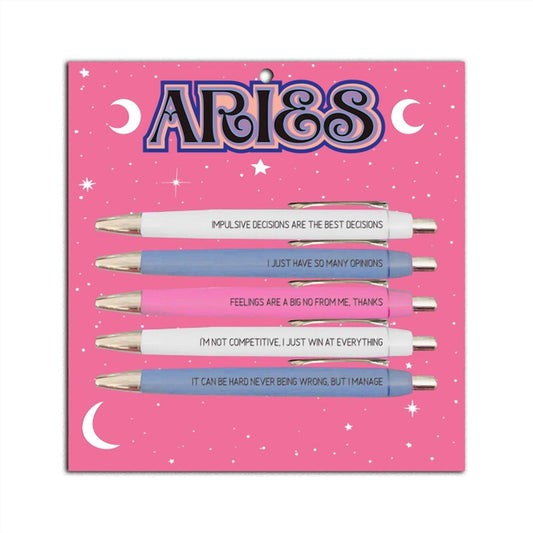 Fun Club - Aries Zodiac Pen Set - Rack Hunt -