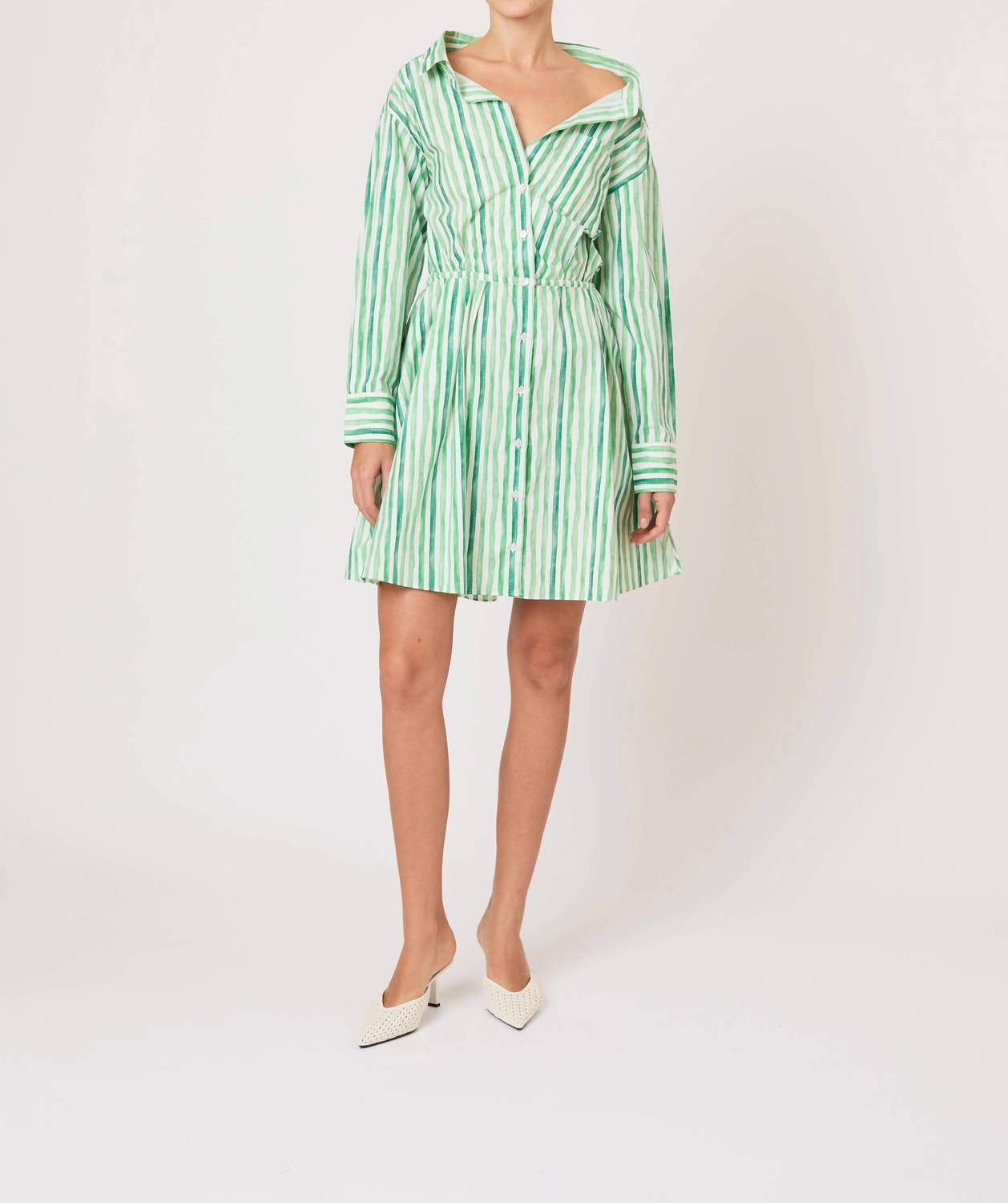 Falling Off The Shoulder Mini Dress