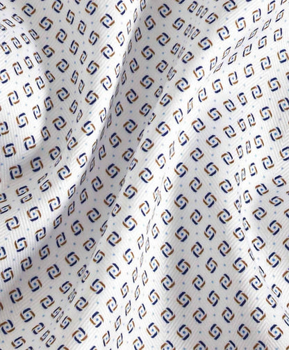 Men's Micro Geometric Print Sport Shirt