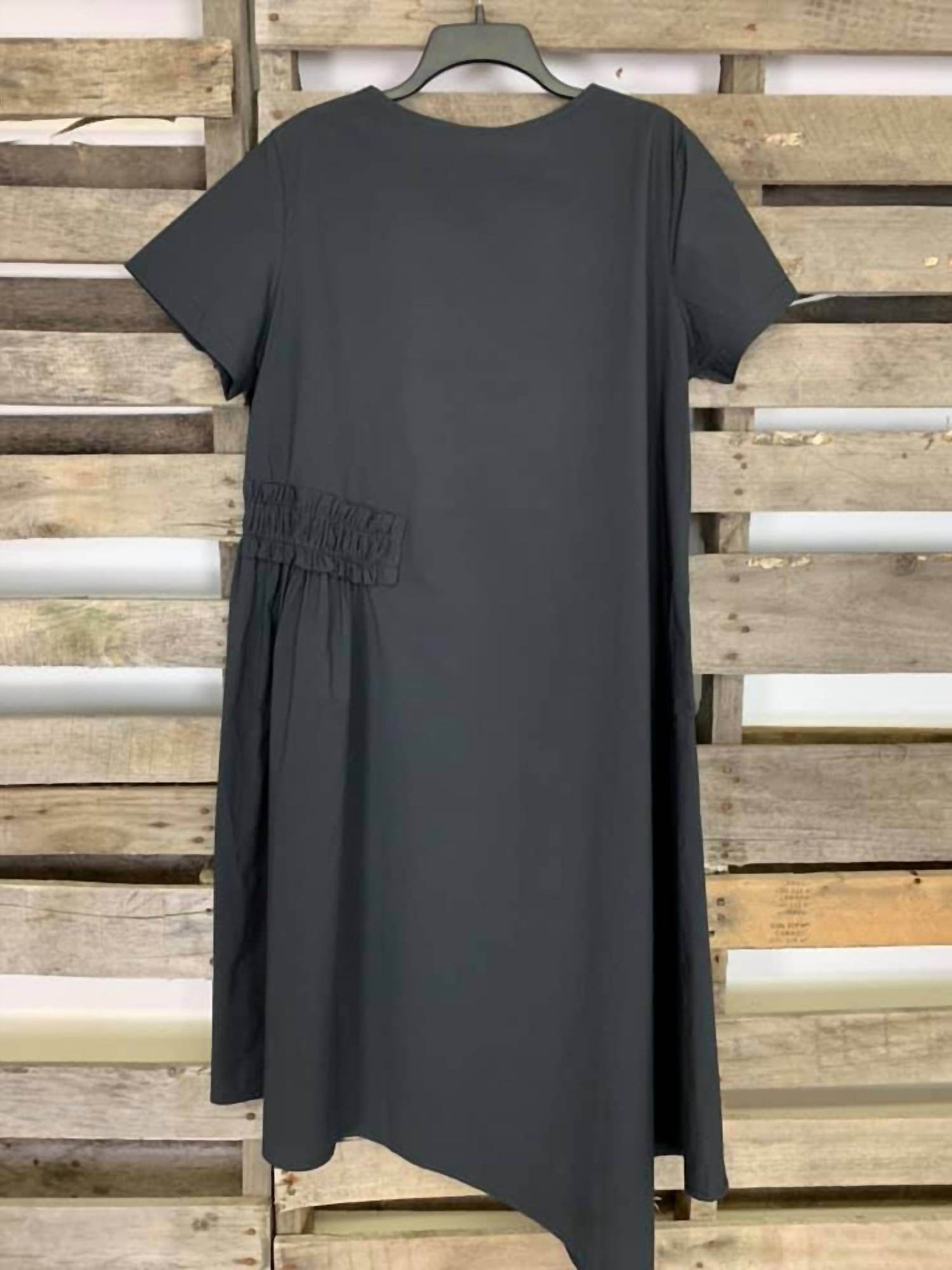 Amma by Kedem Sasson - Short Sleeve Solid Midi Dress - Rack Hunt