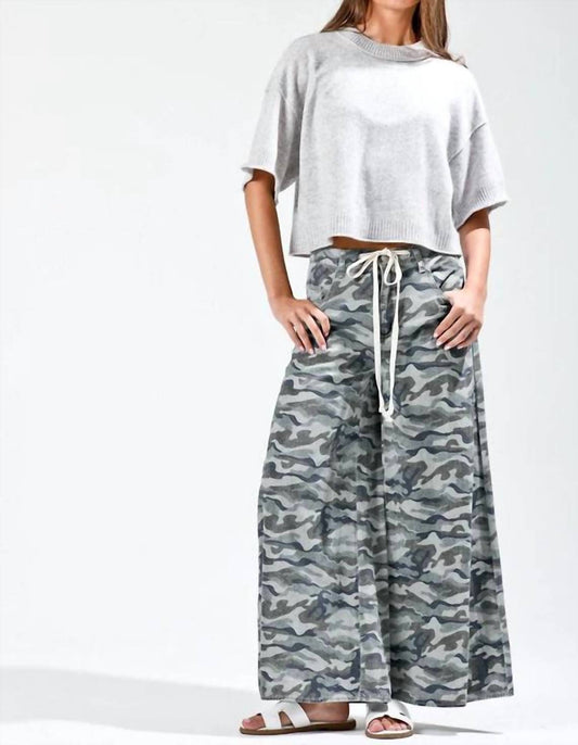 Waist Drawstring Wide Pants