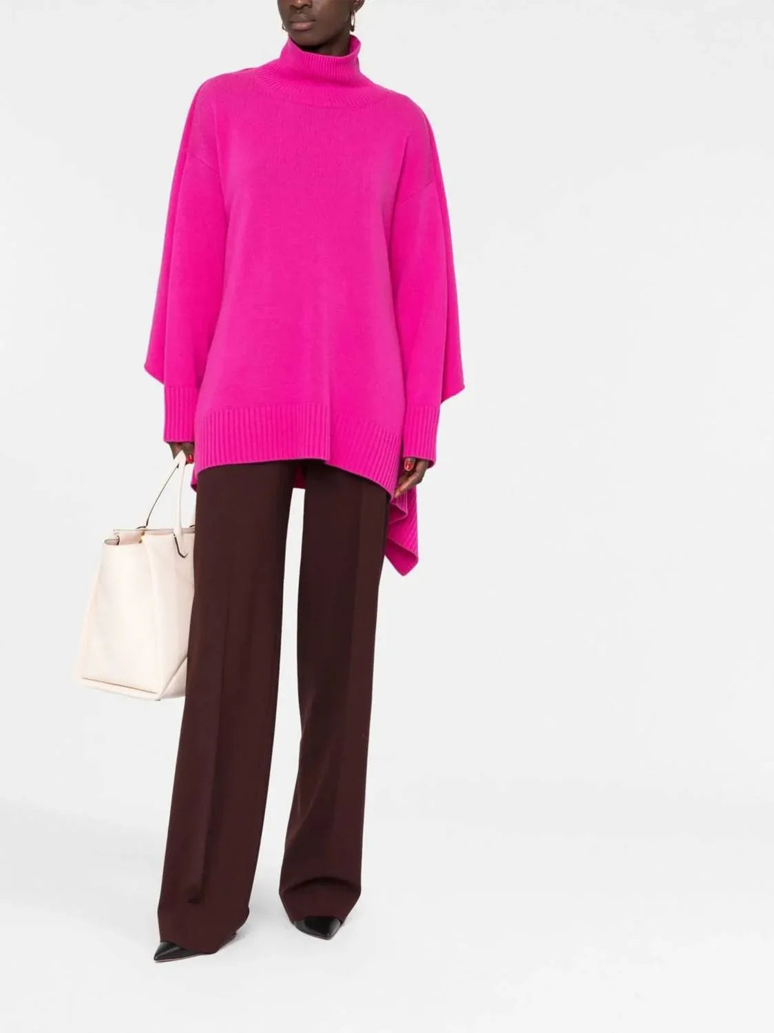 Valentino - Draped Turtleneck Sweater - additional view - Rack Hunt