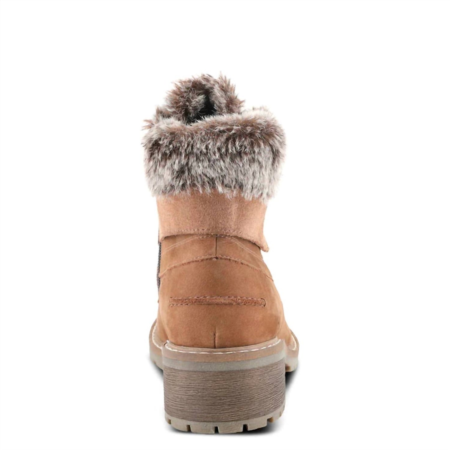 Women's Cini Fur Cuff Lace Up Boots