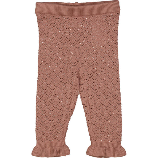 Girl's Knit Scallop Pants