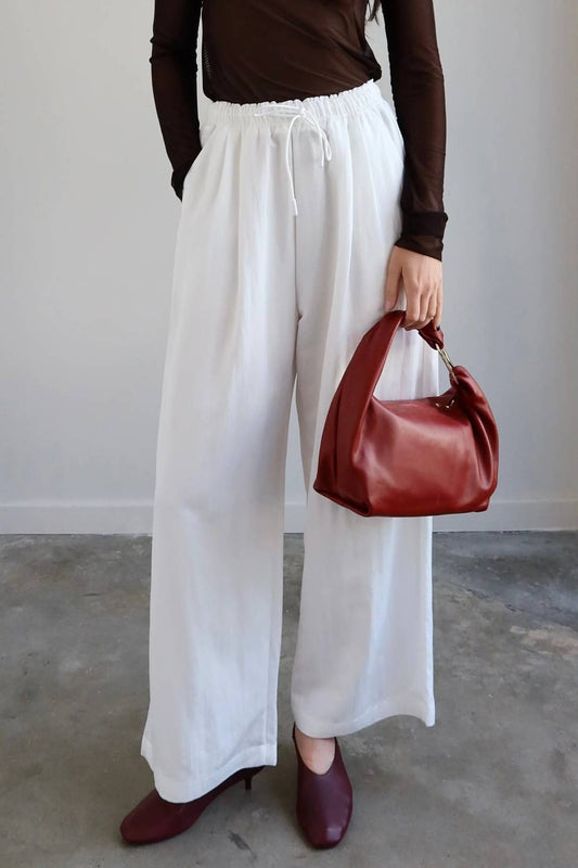 Cotton Nylon Drawstring Pants
