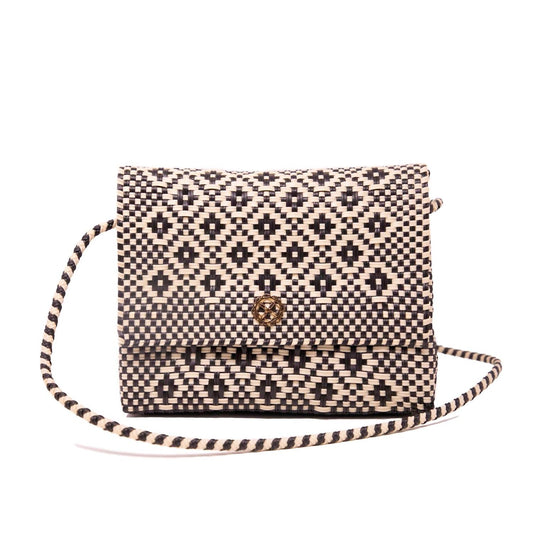 Women's Aztec Long Braided Strap Crossbody Bag