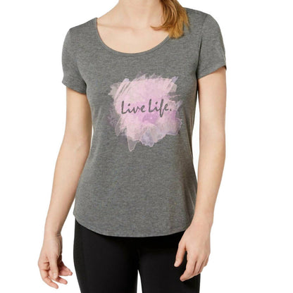 Women's Activewear Criss Cross Graphic T-shirt