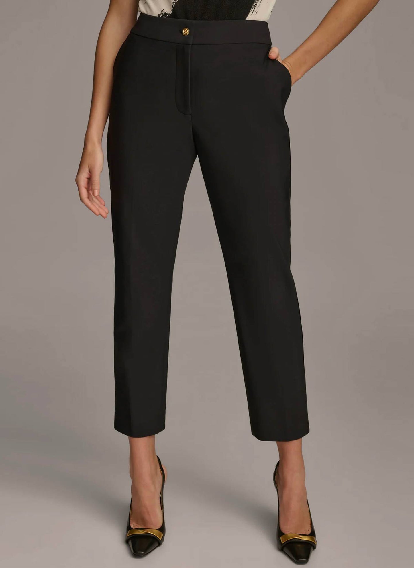 High-rise Slim-leg Ankle Pant