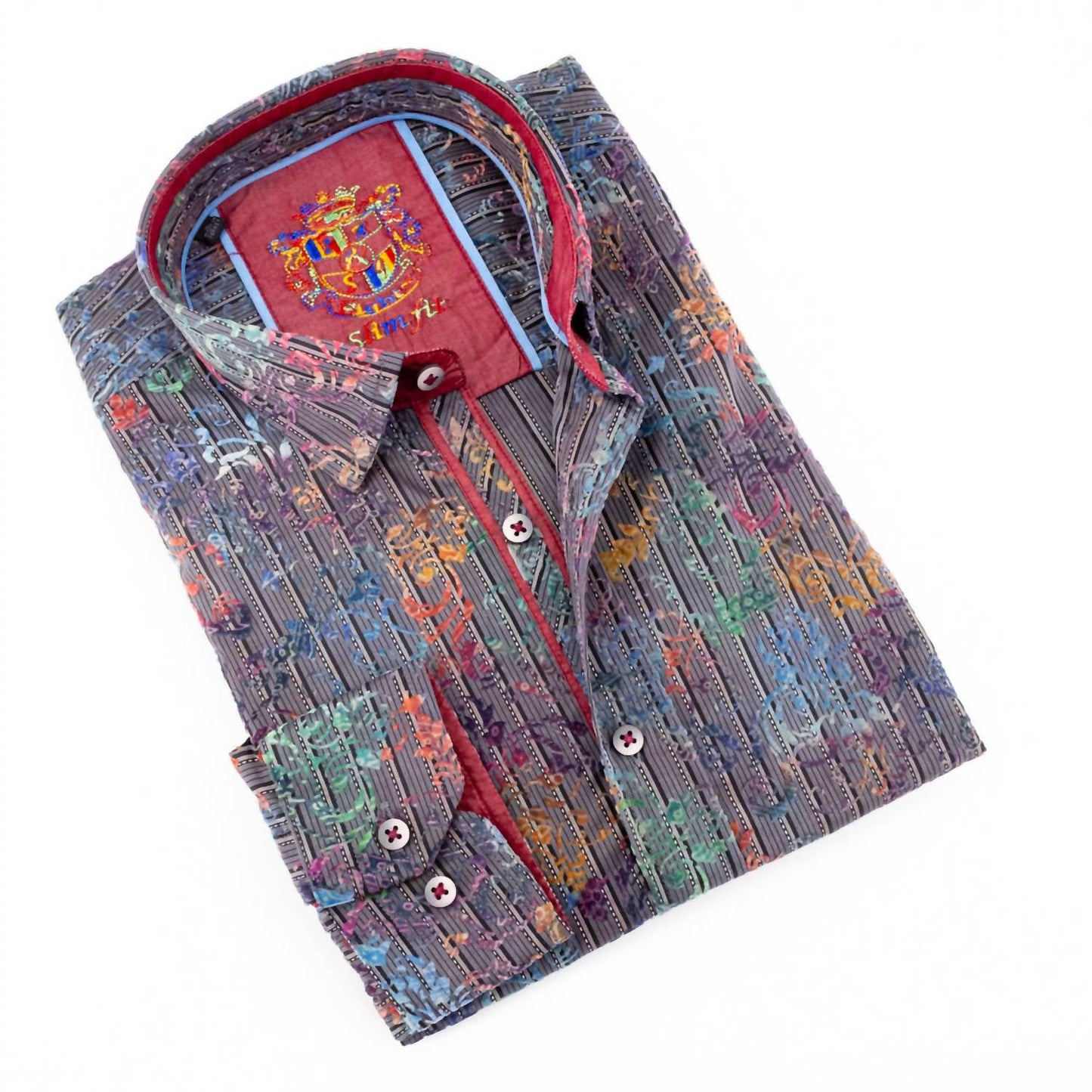 Men's Flocking Button Down Shirt