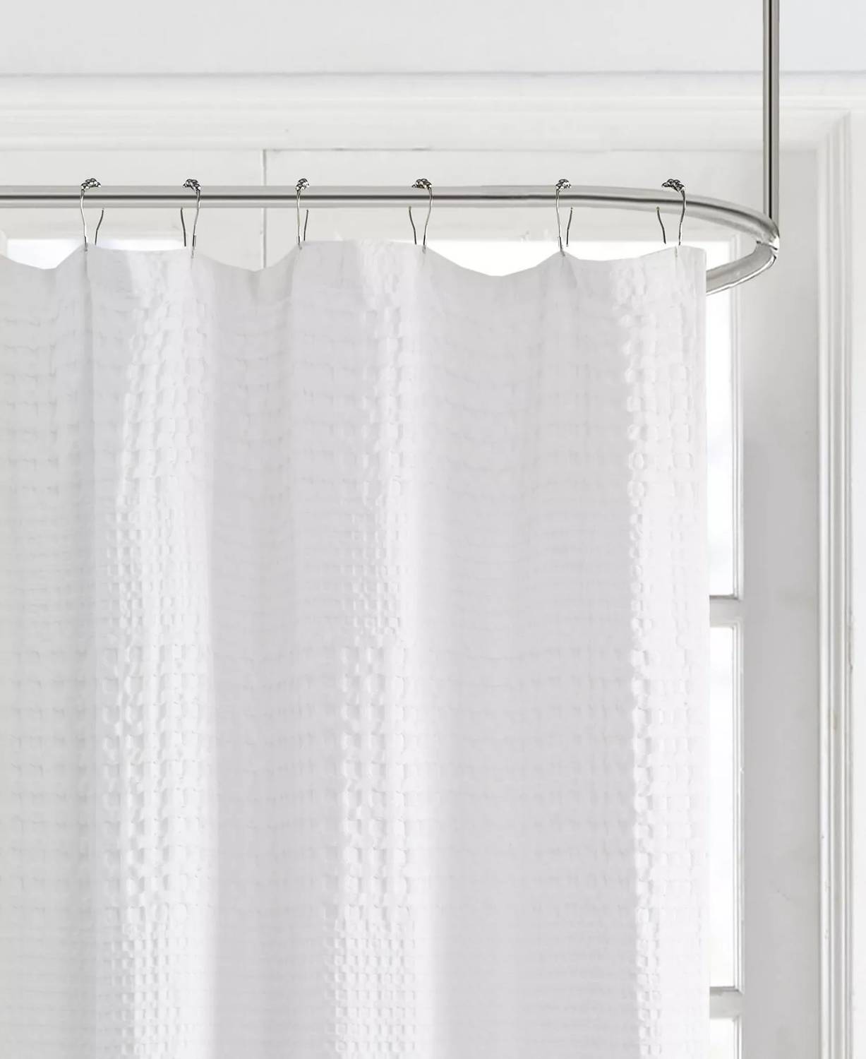 Madison Park Waffle Shower Curtain