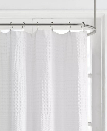 Madison Park Waffle Shower Curtain