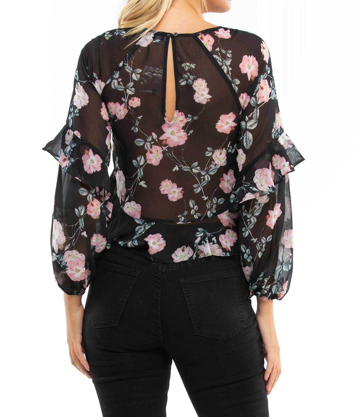 Blue Life - Tomie Ruffle Hem Long Sleeve Top - Rack Hunt -