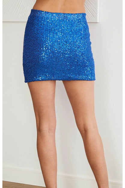 Cason Couture - Women's The Lake Sequin Mini Skirt - Rack Hunt