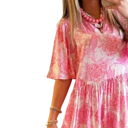 Women's Midi V-neck Dress